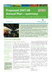 Proposed 2007/08 Annual Plan - Summary preview