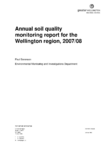 Annual Soil Quality Monitoring Report for the Wellington Region 2007/08 preview