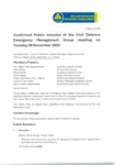 Confirmed Public minutes of the Civil Defence Emergency Management Group meeting on Tuesday 26 November 2024 preview