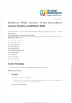 Confirmed Public minutes of the Extraordinary Council meeting on 20 March 2025 preview