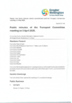 Confirmed Public Minutes of the Transport Committee meeting on 3 April 2025 preview