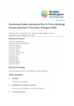 Confirmed Public minutes of the Te Tiriti o Waitangi Komiti meeting on Thursday 15 August 2024 preview