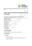 Unconfirmed Public minutes of the Council meeting on 22 May 2025 preview