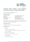Confirmed Public minutes of the Wairarapa Committee meeting on Tuesday 25 March 2025 preview