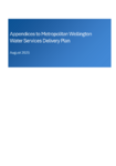 Appendices to Metropolitan Wellington Water Services Delivery Plan preview