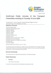 Confirmed Public minutes of the Transport Committee meeting on Tuesday 10 June 2025 preview