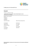 Council 21 August 2025 Order Paper preview
