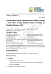 Unconfirmed Public minutes of the Te Awa Kairangi/Hutt River Valley Subcommittee meeting on 5 August 2025 preview