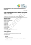 Unconfirmed Public minutes of the Council meeting on 11 December 2025 preview