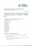 Confirmed Restricted Public Excluded minutes of the Council meeting on Thursday 11 December 2025 preview