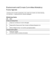 Environment and Climate Committee workshop 26 March 2026 Public Agenda preview