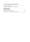Council workshop 21 April 2026 Public Agenda preview