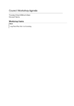 Council workshop 23 April Public Agenda preview