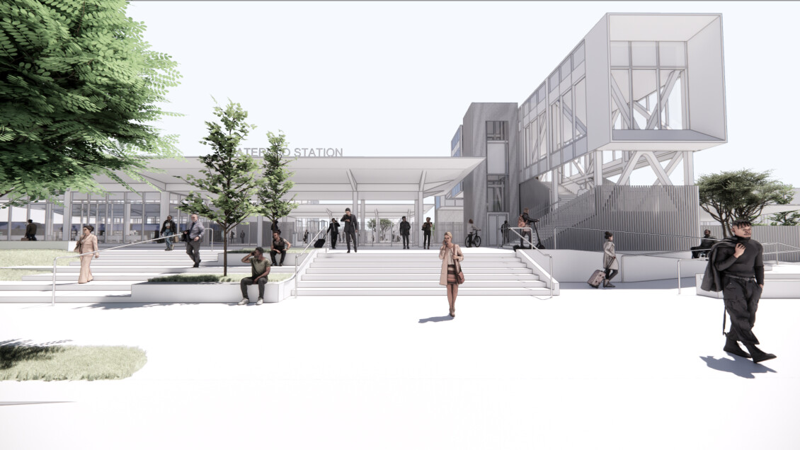 3D Visualisation of Cambridge Terrace entrance