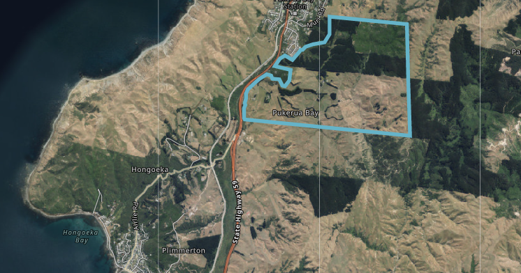 Map of the Northern Growth Area, 1036 hectares in the north of Porirua City