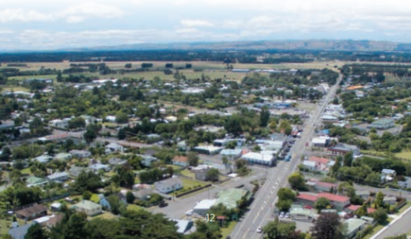 Aerial view of Featherston