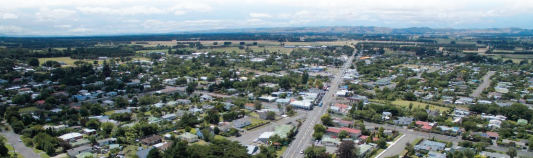 Aerial view of Featherston